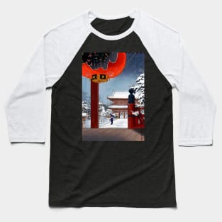 Japanese temple Asakusa in winter Baseball T-Shirt